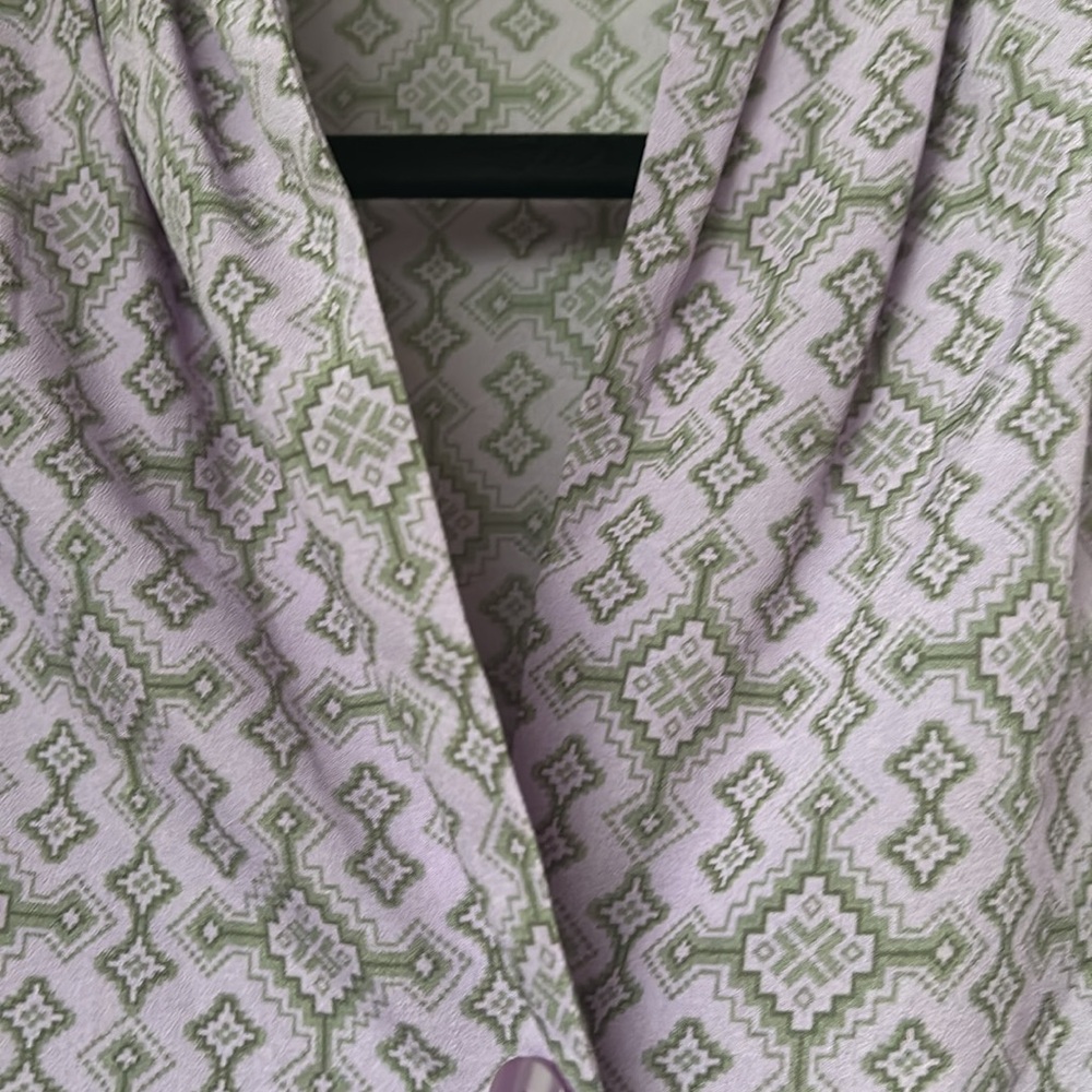 Pendleton Lavender Aztec‎ Southwest Print Button Up Women’s Shirt Sz 4 - Picture 2 of 7